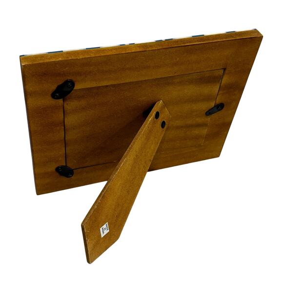 Boho Decor Photo Frame Portrait Landscape Blue White Morocco India Table Top - Picture 5 of 7